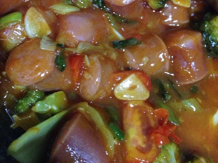 Langkah Gampang Membuat Resep Cah Pokcoi feat Sosis Sapi Anti Ribet, Sempurna