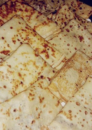 صورة لوصفة كريب محشو بكريمة الشوكولاتة اللذيذة 😋😋