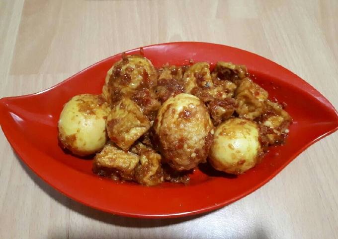 Yuk intip, Bagaimana cara membuat Telor Tahu Bumbu Bali dijamin enak