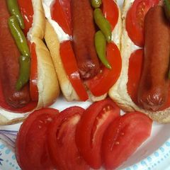 A picture of Tomatoes and Hotdogs.