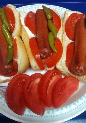 A picture of Tomatoes and Hotdogs.