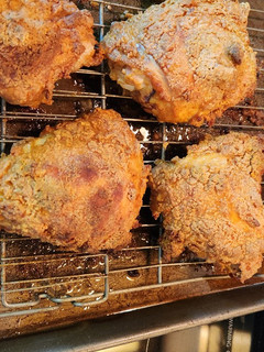 A picture of Crispy Un-fried Chicken.