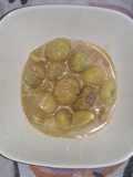 Castañas en salsa de toffee