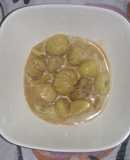 Castañas en salsa de toffee