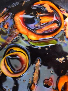 Una foto de Glühwein, vino caliente especiado