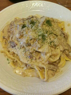 Una foto de Pasta con Salsa de setas