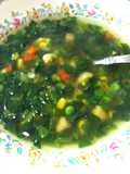 Sopa rápida de garbanzos con espinacas