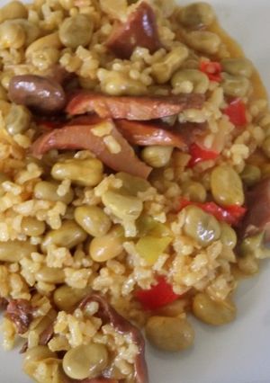 Foto principal de Arroz integral con verduras y setas