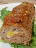 Polpettone ripieno con Mortadella, Uova Sode e Scamorza Affumicata al Forno