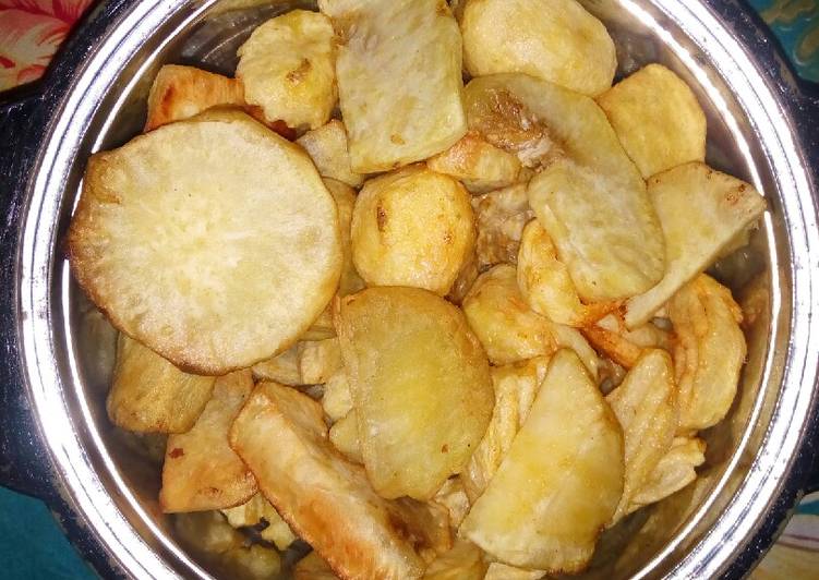Simple Way to Make Super Quick Homemade Fried Irish and sweet potatoes