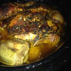 Whole Garlic Herb Chicken A picture of Whole Garlic Herb Chicken.