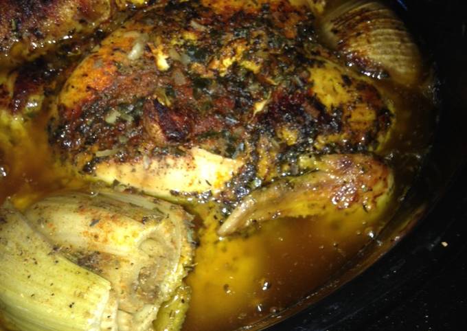 Whole Garlic Herb Chicken