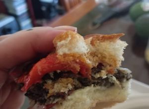Una foto de Morcillas veganas al pan