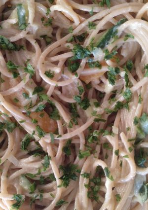 Una foto de Tm5 - Espaguetis Veg a la Carbonara