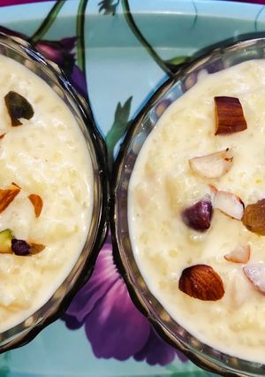 A picture of Rice kheer.