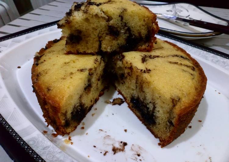 How to Cook Tasty Pound cake (chocolate chip cake) flavor almond
