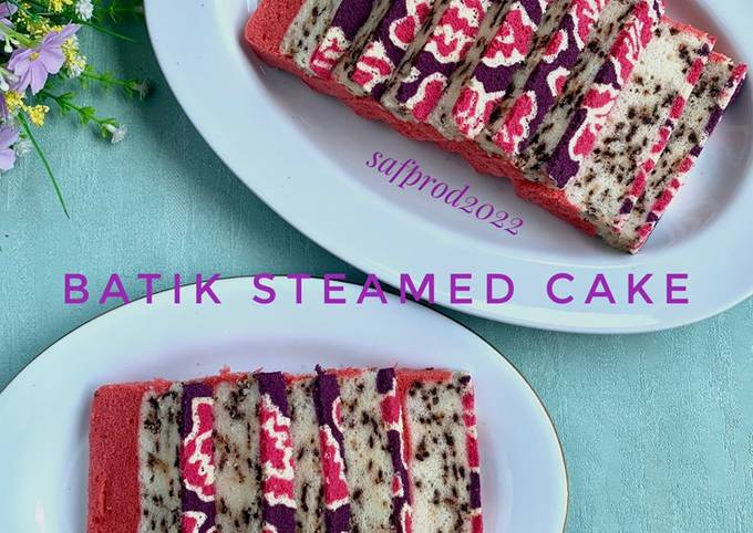 Resep Batik Steamed Cake Oleh Dapur Mama Defa Cookpad