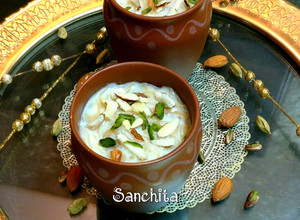 A picture of Kesariya Sheer khurma.
