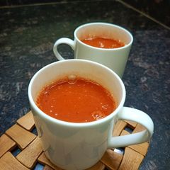 A picture of Rich Tomato and Pumpkin Soup.