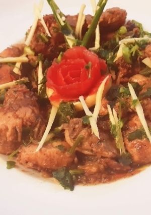 A picture of Mutton karahi.