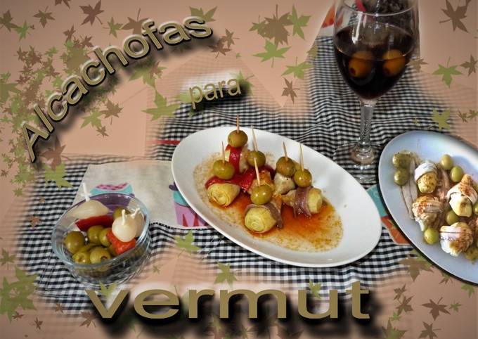 Corazones de alcachofas para vermut Receta de Antoni call- Cookpad