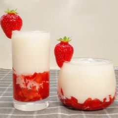 A picture of Korean Strawberry Milk Recipe.
