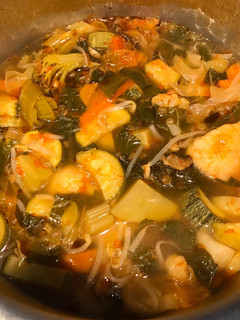 Una foto de Sopa de verduras