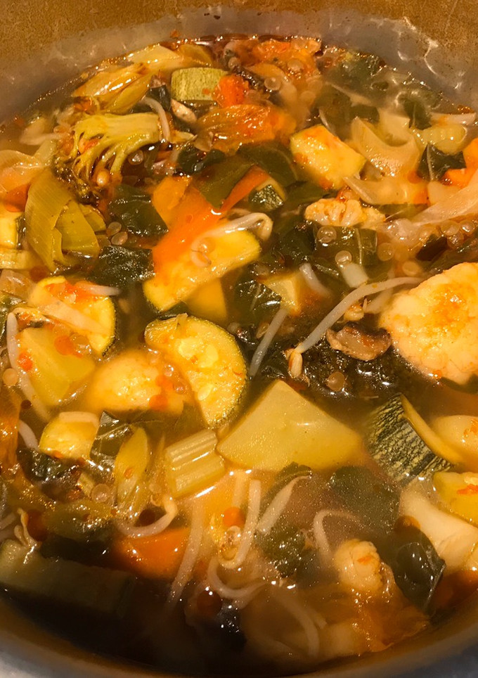 Una foto de Sopa de verduras