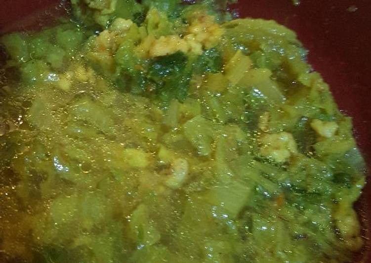 MPASI sawi putih daging gurame (1+)