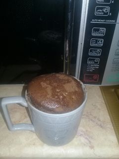 صورة لوصفة كيكه الميكرويف السريعه