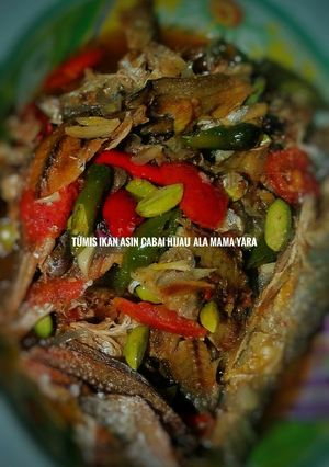 Foto resep Tumis Ikan Asin Cabai Hijau