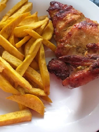 Easy Way Make Recipe Sweet Potato Chips#4 week challenge that is Really Delicious, Really Delicious}