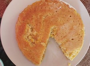 Una foto de Pan de elote con harina de hotcakes 🌽