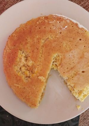 Una foto de Pan de elote con harina de hotcakes 🌽