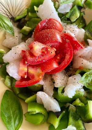 Une photo de Ceviche de plie poivrée
