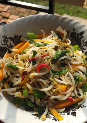 Foto resep Tumis tauge pedas simpel