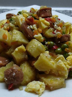 Una foto de Fricasé de salchicha