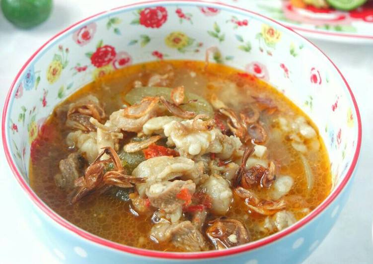 Tetelan Sapi Gule Asem