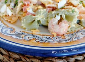 Foto principal de Ensalada de pasta con gambas