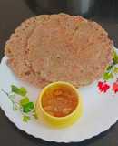 Farali thepla : (Rajgira flour+ Galka)