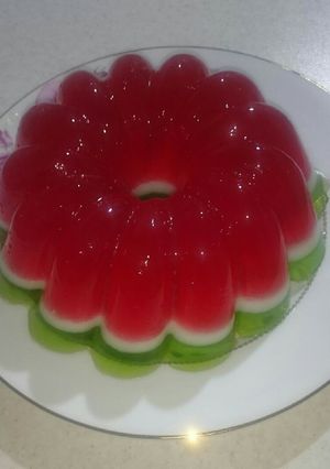 عکسی از دستور ژله هندوانه