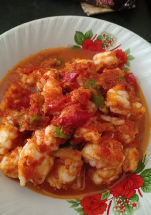 Foto resep Udang Kacang Buncis Pedas Manis