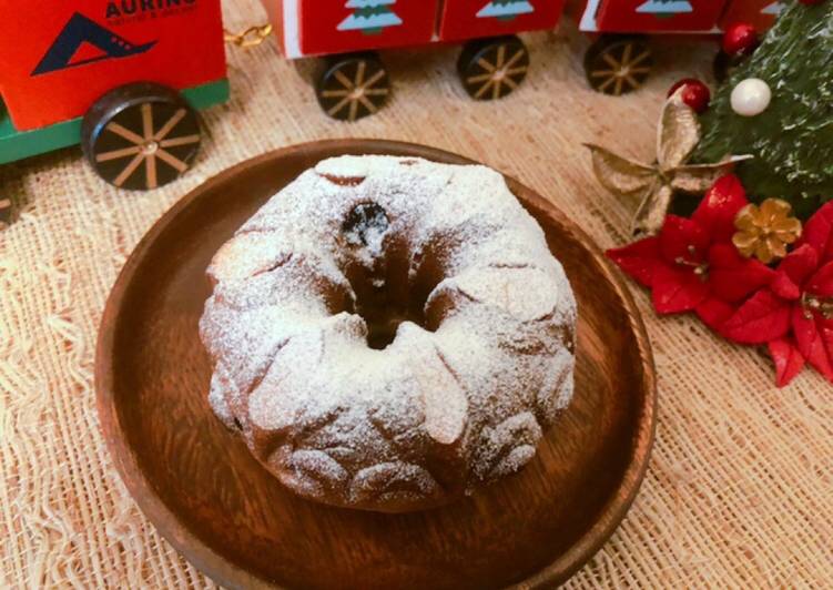 Simple Way to Make Homemade Christmas☆Gugelhupf bread