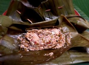 Foto resep Botok Teri Jamur Tempe Daun Sinom