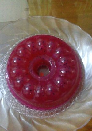 Foto resep Puding buah naga