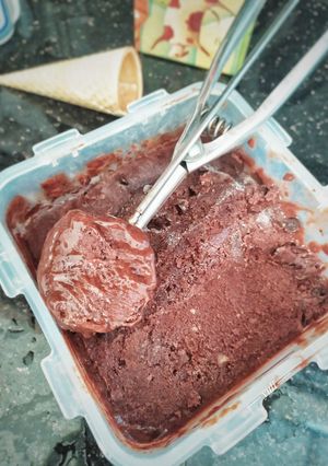 Foto resep Coklat pisang ice cream cuman 3 bahan enak dan gampang