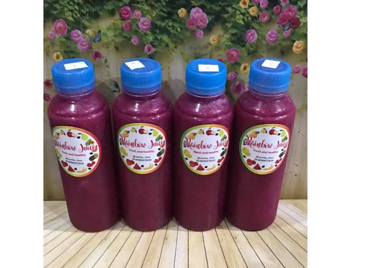 Resep Diet Juice Dragon Fruit Cucumber Blackberry Papaya, Enak