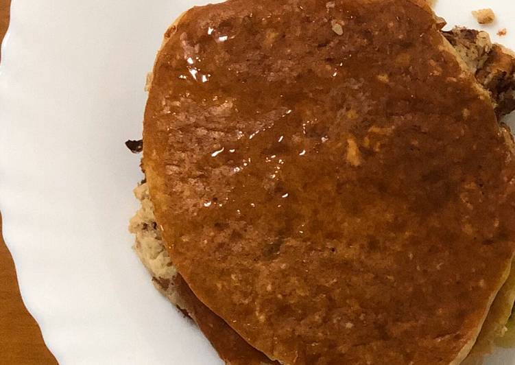 Langkah Mudah untuk Membuat Banana Oatmeal Pancake (Rendah Kalori &amp; Tanpa Tepung) Anti Gagal
