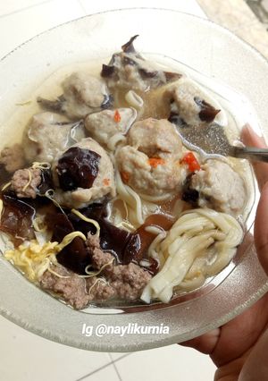 Foto resep Mie bakso daging tanpa tepung
