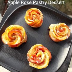 A picture of Apple Rose Pastry Dessert.
